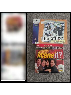 The Office DVD Board Game + Seinfeld Scene It? Deluxe DVD Game.